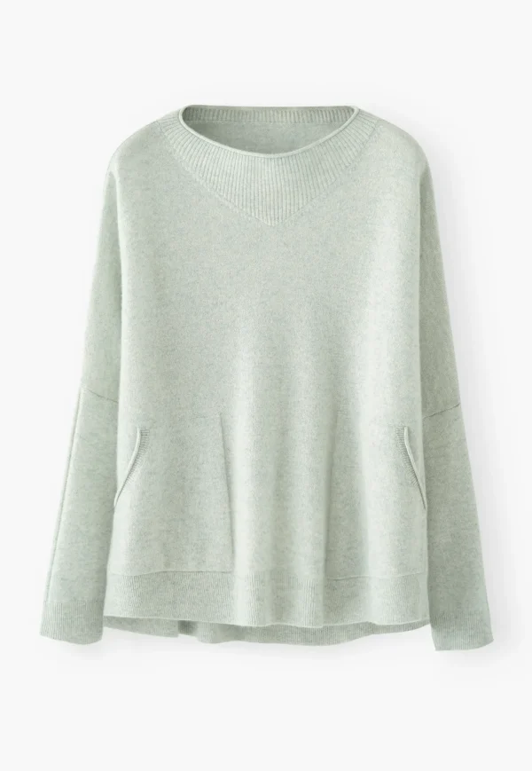 Women Wrap London Knitwear*Boat-Neck Sweater