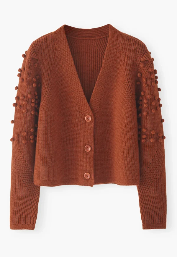 Women Wrap London Knitwear*Bobble Cardigan