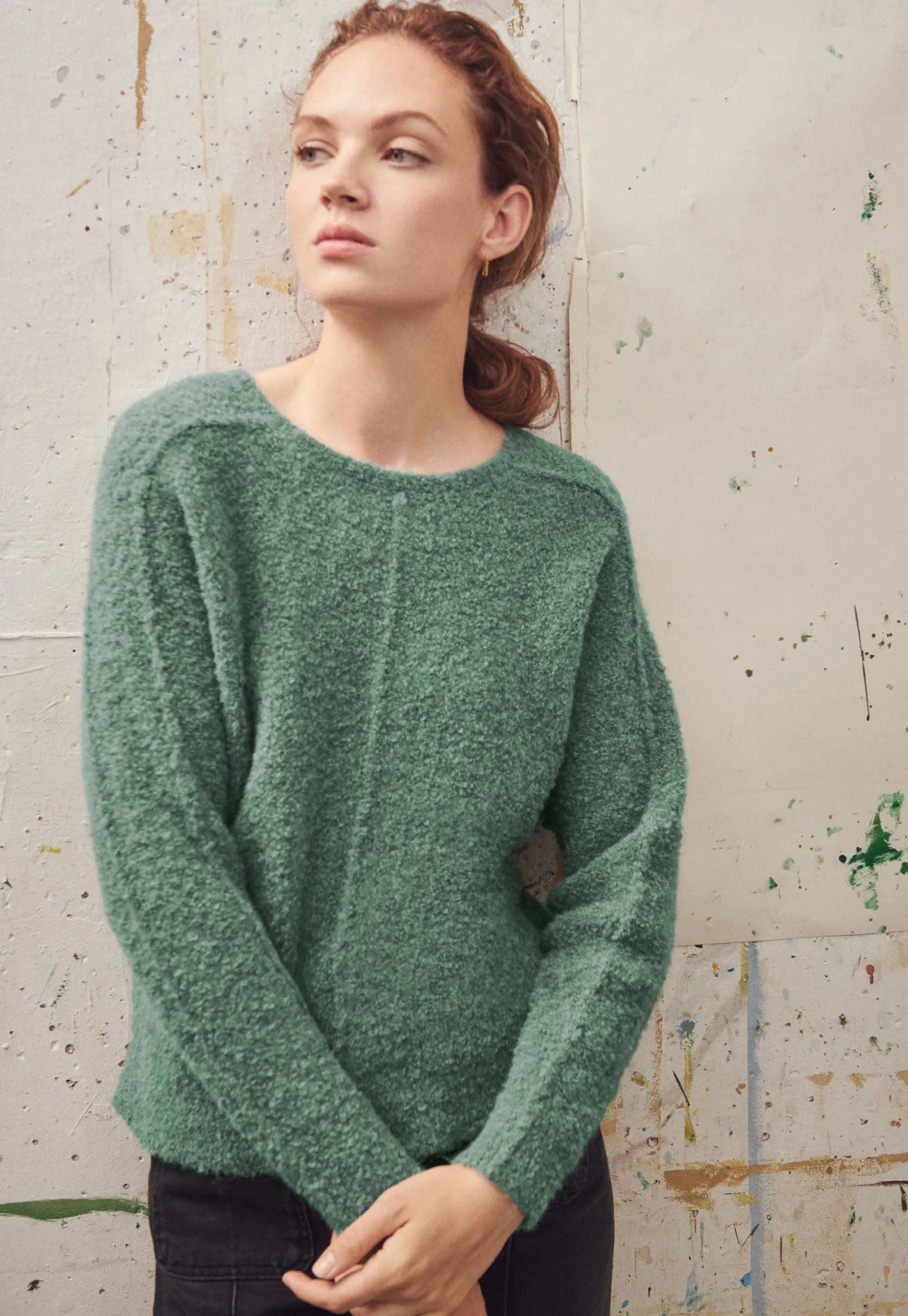 boucle_sweater_2.webp Women Wrap London Knitwear*Boucle Sweater