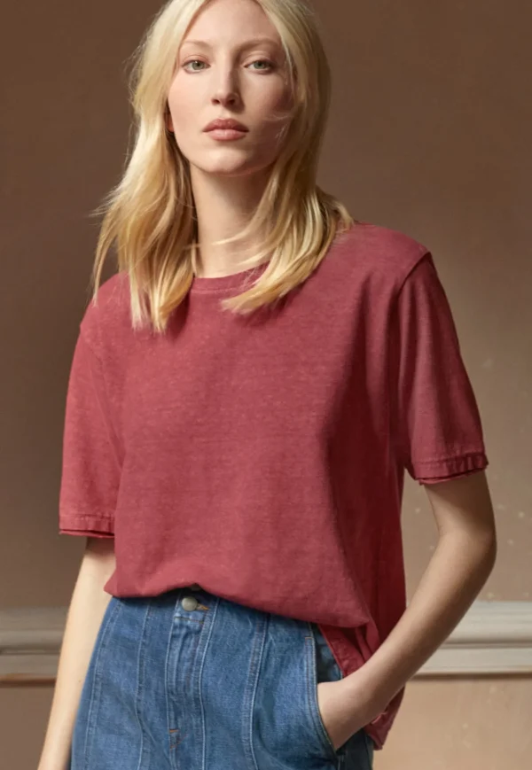 Women Wrap London Jersey Tops*Boxy T-Shirt