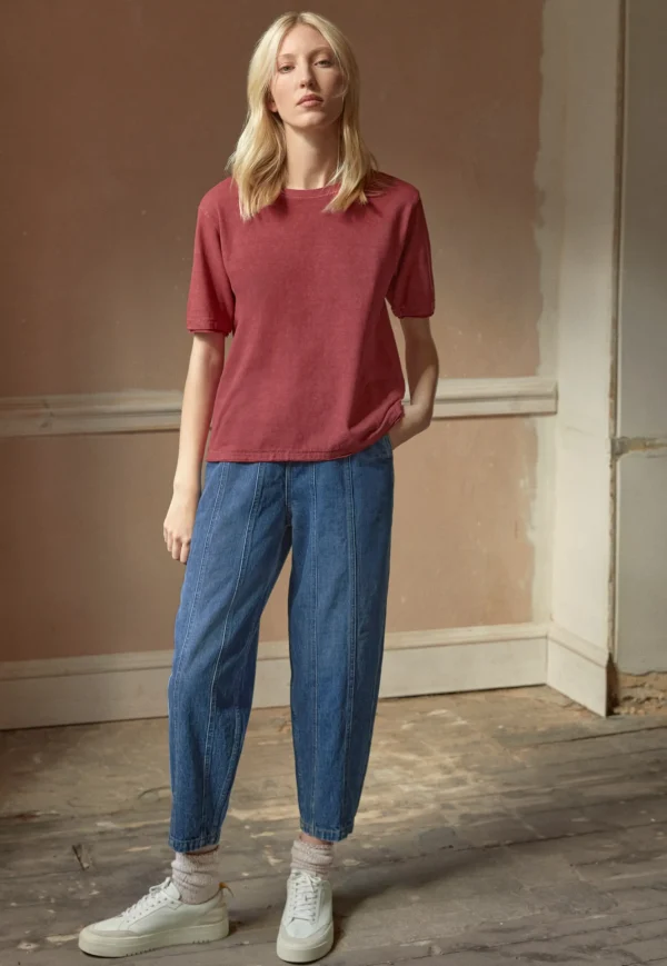 Women Wrap London Jersey Tops*Boxy T-Shirt