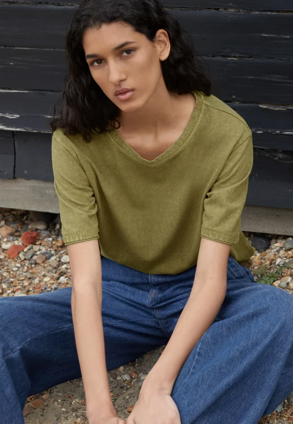 Women Wrap London Jersey Tops*Boxy T-Shirt