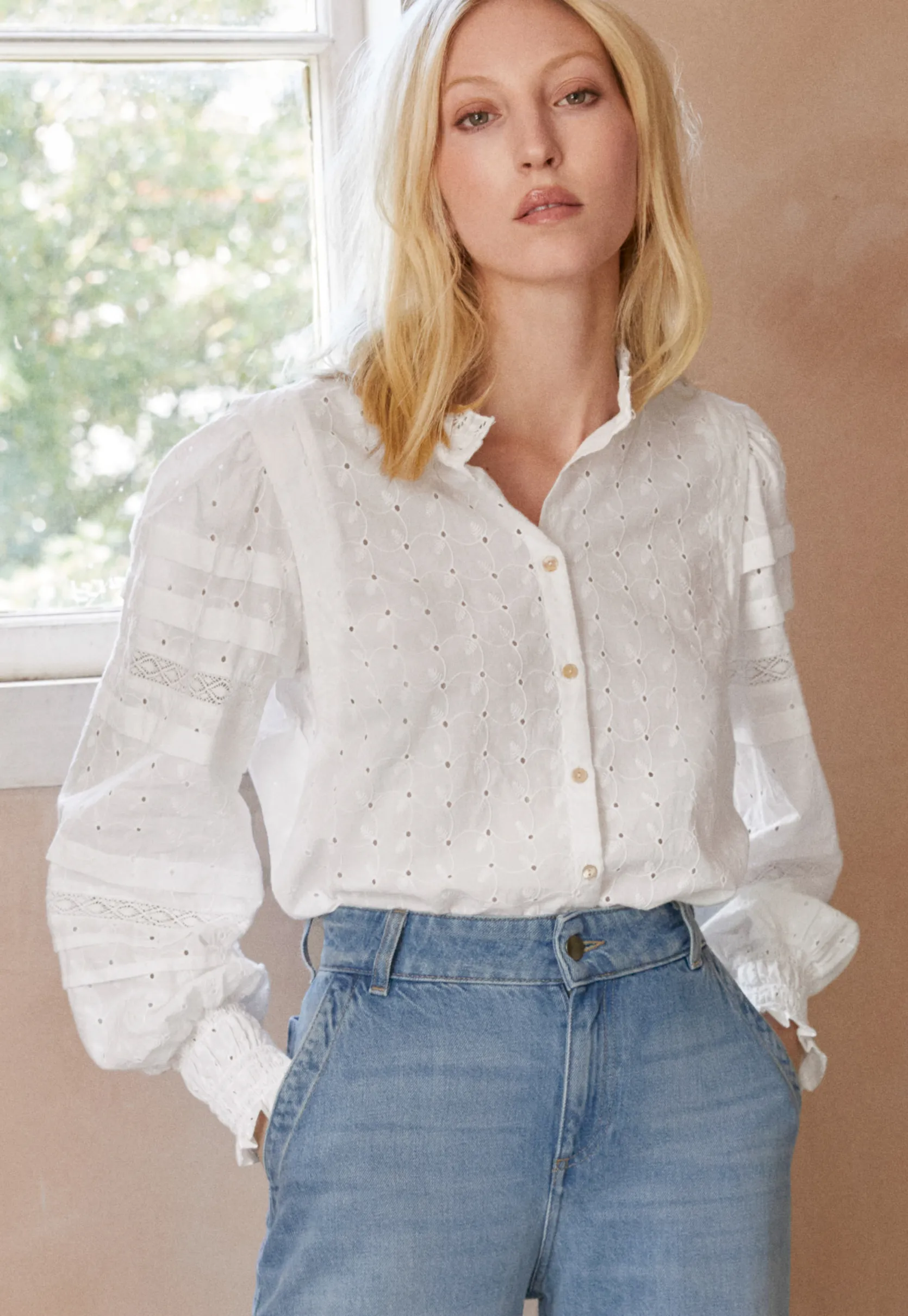 broderie_blouse_0-1.webp Women Wrap London Shirts & Tops*Broderie Blouse
