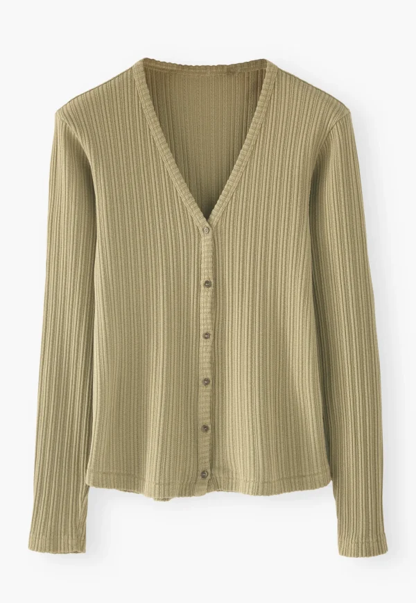Women Wrap London Jersey Tops*Button-Through Top