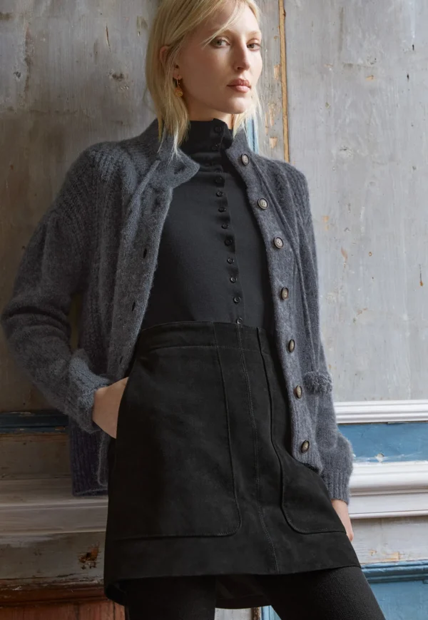 Women Wrap London Jersey Tops*Button-Through Top