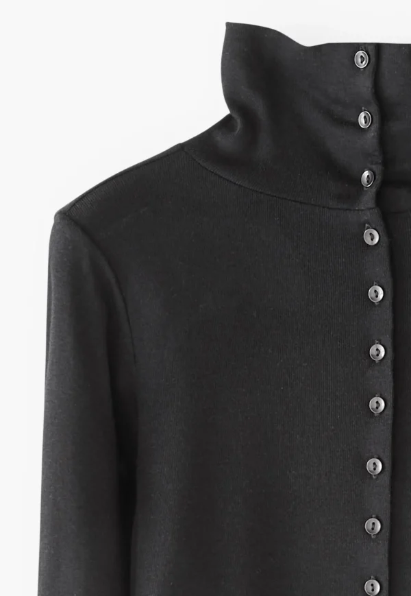 Women Wrap London Jersey Tops*Button-Through Top