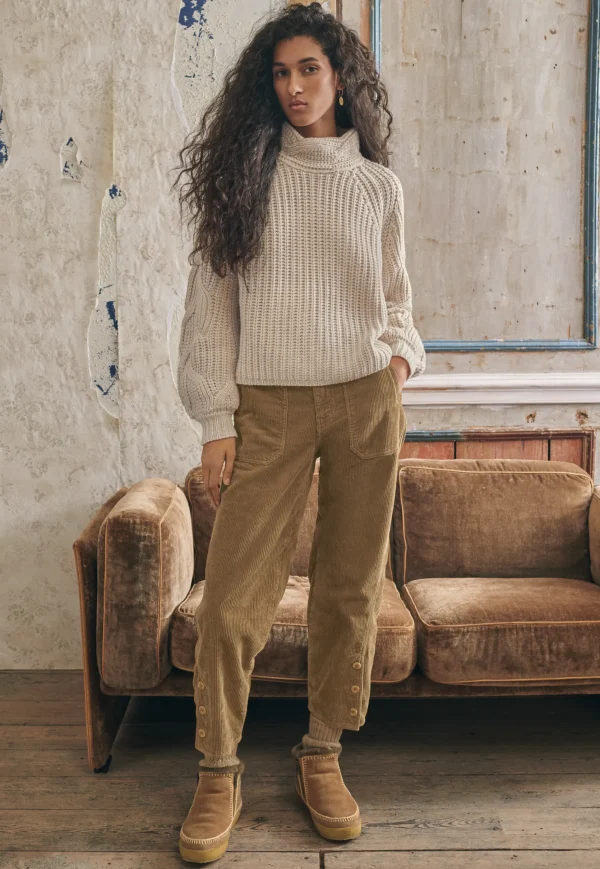 Women Wrap London Knitwear*Cable-Knit Sweater