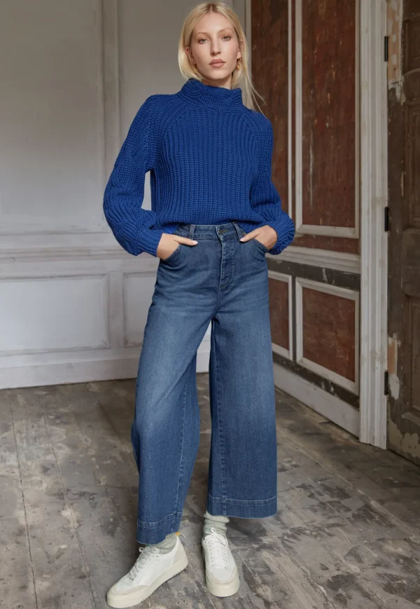 Women Wrap London Knitwear*Cable-Knit Sweater