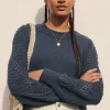 Women Wrap London Knitwear*Crochet-Stitch Sweater