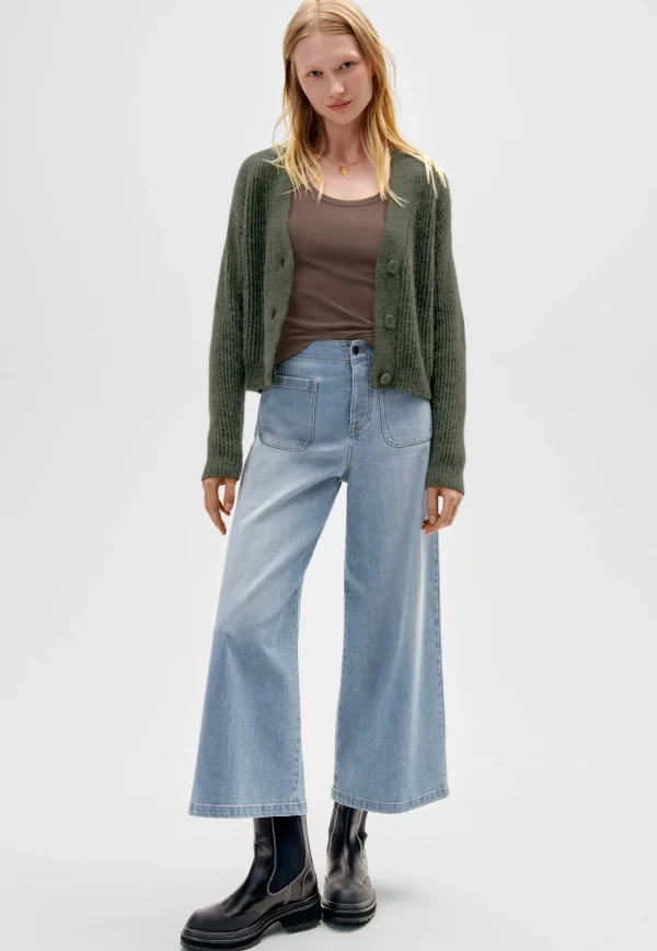 Women Wrap London Jeans & Trousers*Cropped Wide-Leg Jeans