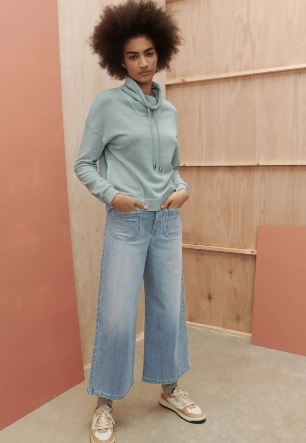 Women Wrap London Jeans & Trousers*Cropped Wide-Leg Jeans
