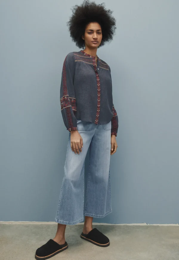 Women Wrap London Jeans & Trousers*Cropped Wide-Leg Jeans