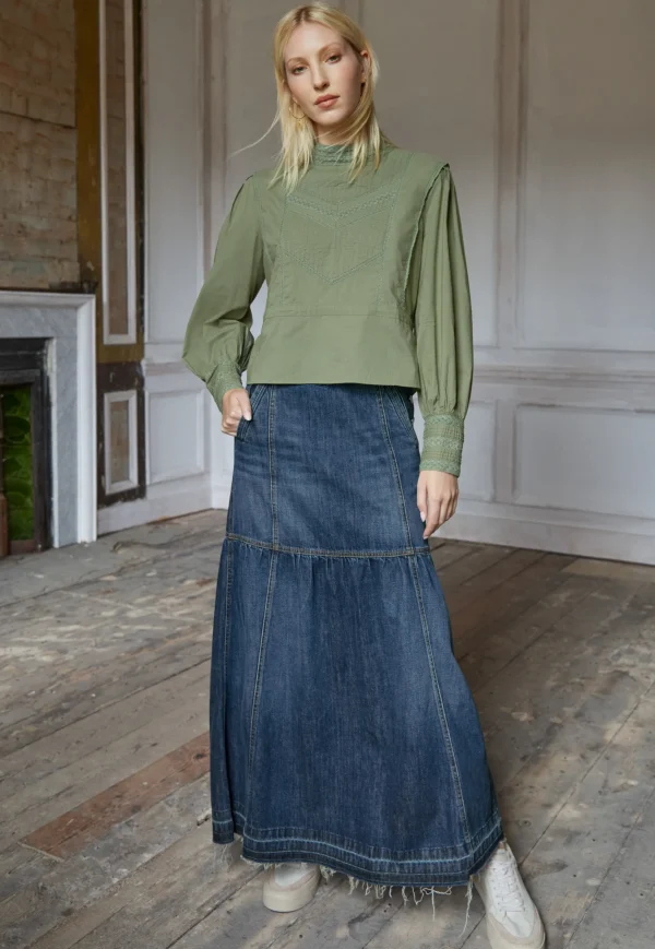 Women Wrap London Dresses & Skirts*Denim Maxi-Skirt