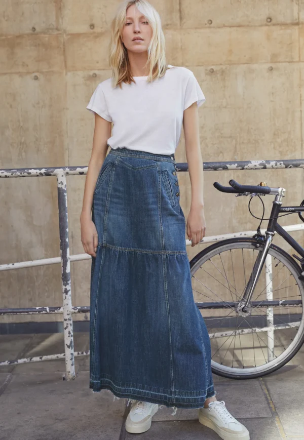 Women Wrap London Dresses & Skirts*Denim Maxi-Skirt