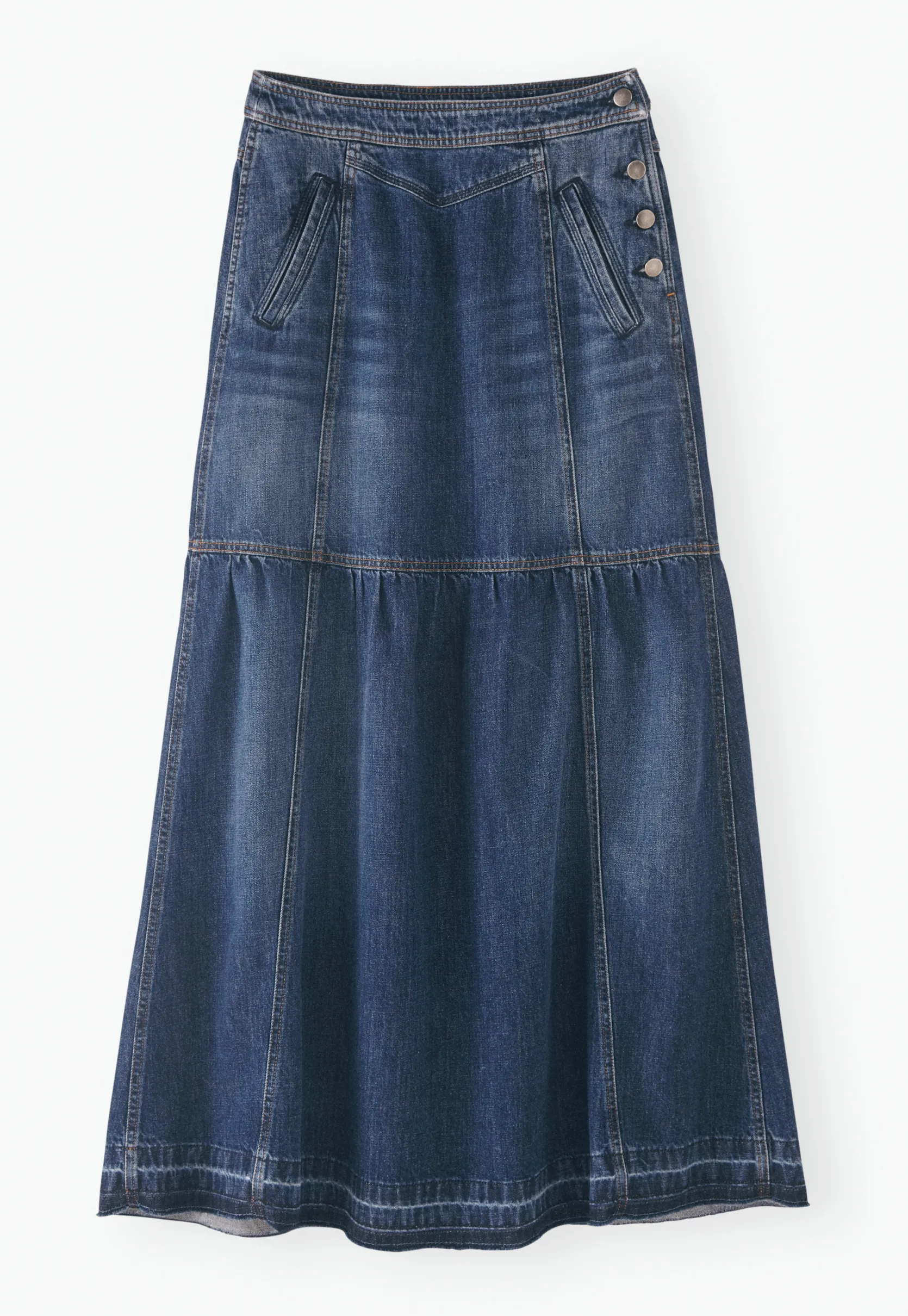 denim_maxiskirt_4.webp Women Wrap London Dresses & Skirts*Denim Maxi-Skirt