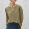 Women Wrap London Jersey Tops*Drop-Shoulder Top