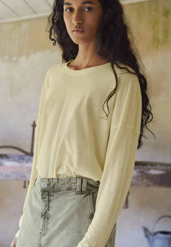 Women Wrap London Jersey Tops*Drop-Shoulder Top