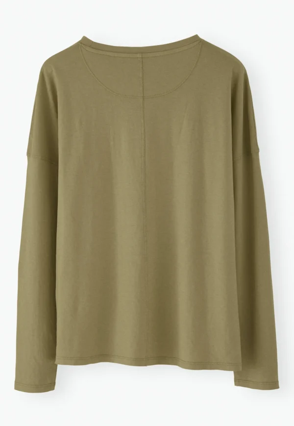 Women Wrap London Jersey Tops*Drop-Shoulder Top