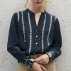 Women Wrap London Shirts & Tops*Embroidered Blouse