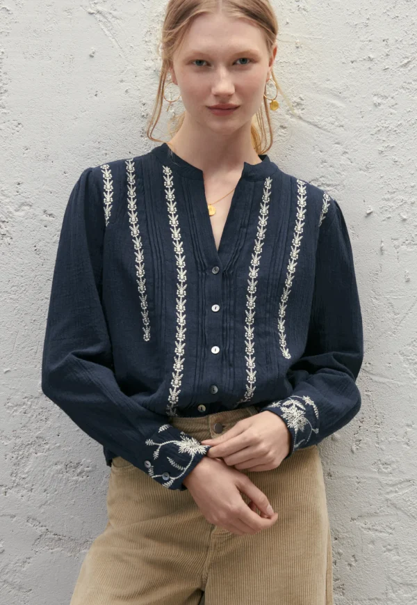 Women Wrap London Shirts & Tops*Embroidered Blouse
