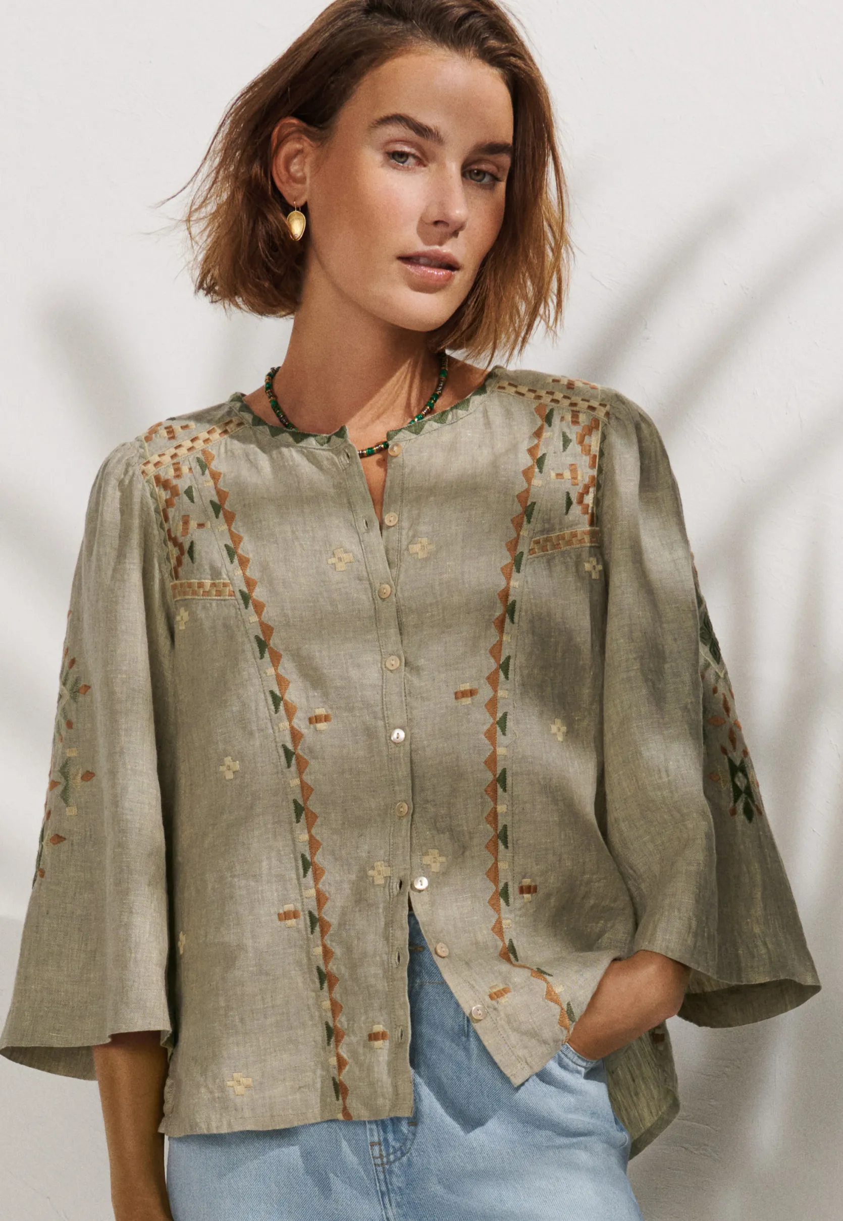 embroidered_blouse_1-7.webp Women Wrap London Shirts & Tops*Embroidered Blouse