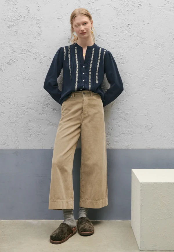 Women Wrap London Shirts & Tops*Embroidered Blouse