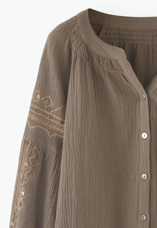 Women Wrap London Shirts & Tops*Embroidered Blouse