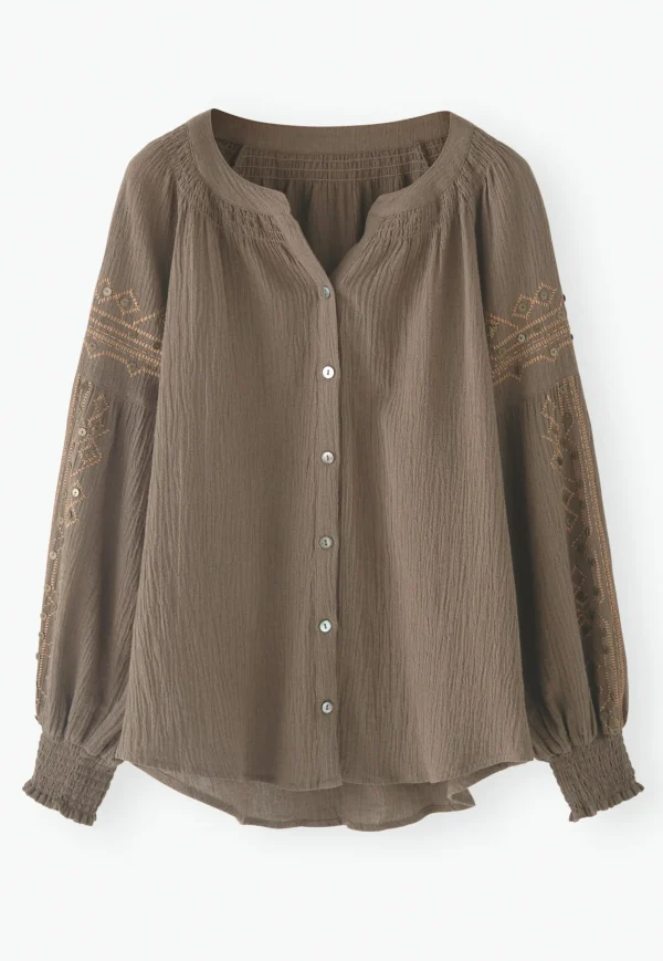 Women Wrap London Shirts & Tops*Embroidered Blouse