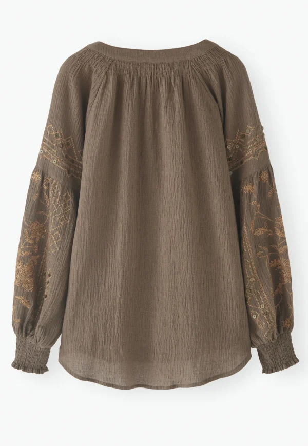 Women Wrap London Shirts & Tops*Embroidered Blouse