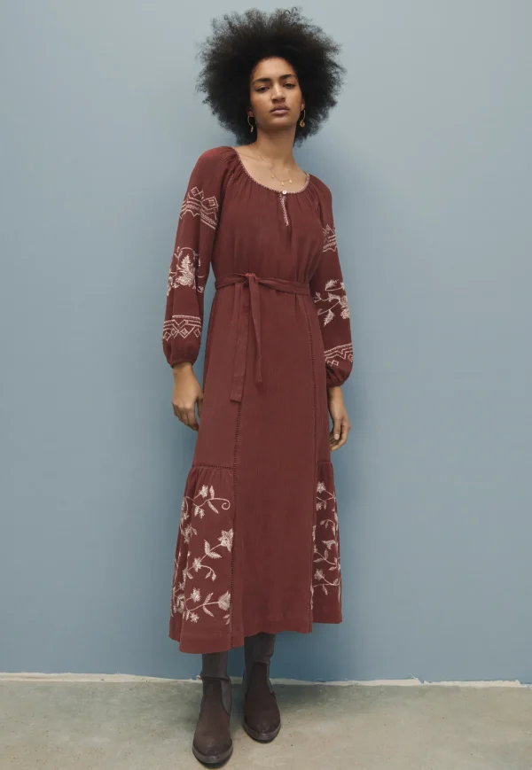 Women Wrap London Dresses & Skirts*Embroidered Maxi-Dress