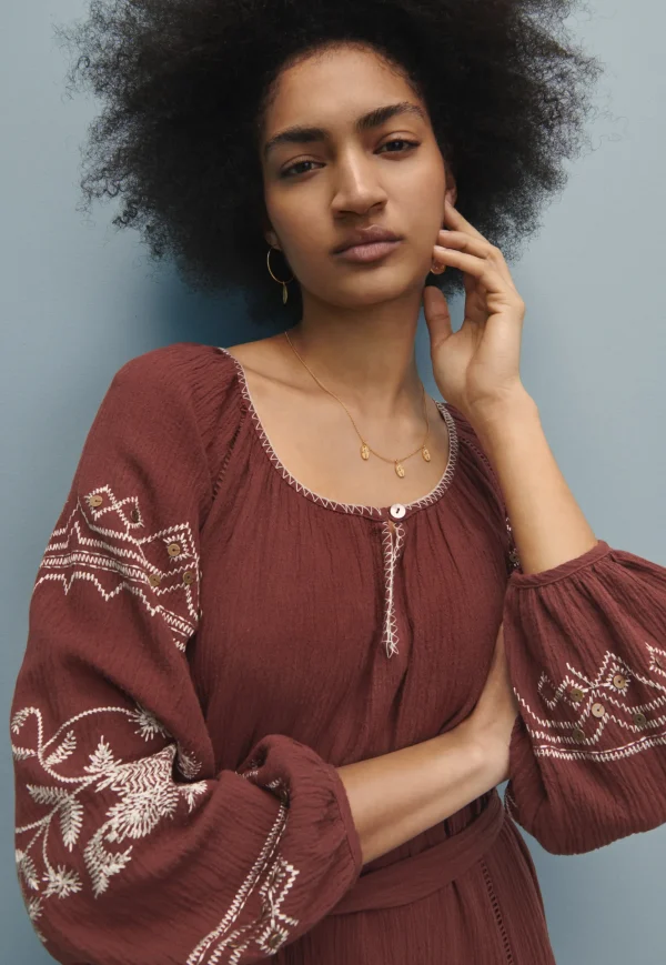 Women Wrap London Dresses & Skirts*Embroidered Maxi-Dress