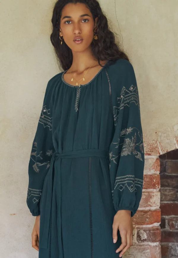 Women Wrap London Dresses & Skirts*Embroidered Maxi-Dress