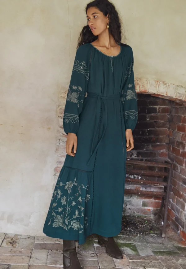 Women Wrap London Dresses & Skirts*Embroidered Maxi-Dress