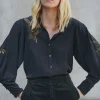 Women Wrap London Shirts & Tops*Embroidered Shirt