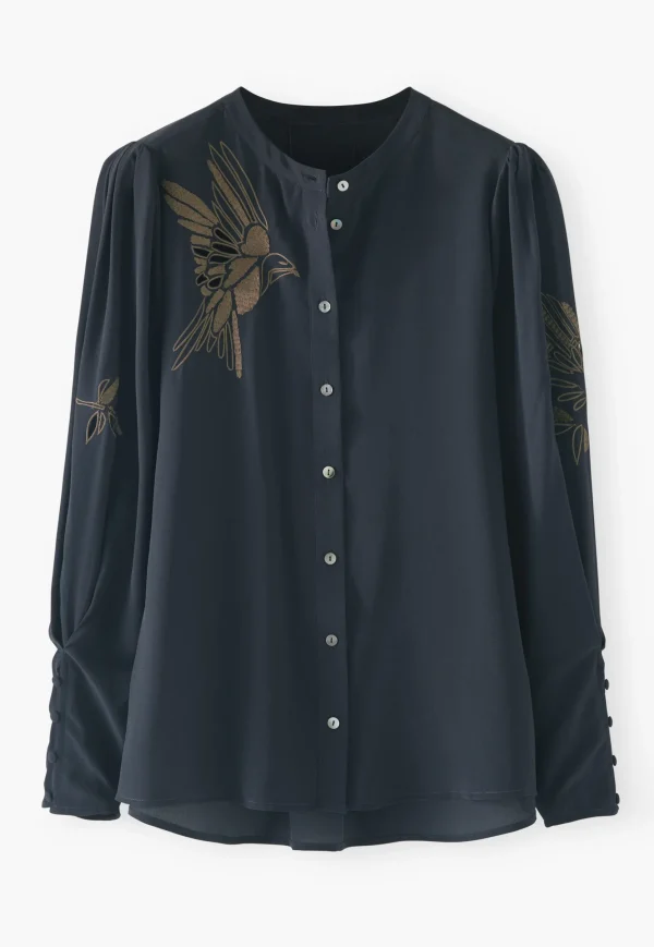 Women Wrap London Shirts & Tops*Embroidered Shirt