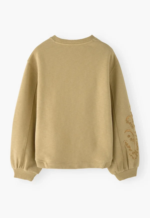 Women Wrap London Jersey Tops*Embroidered Sweatshirt