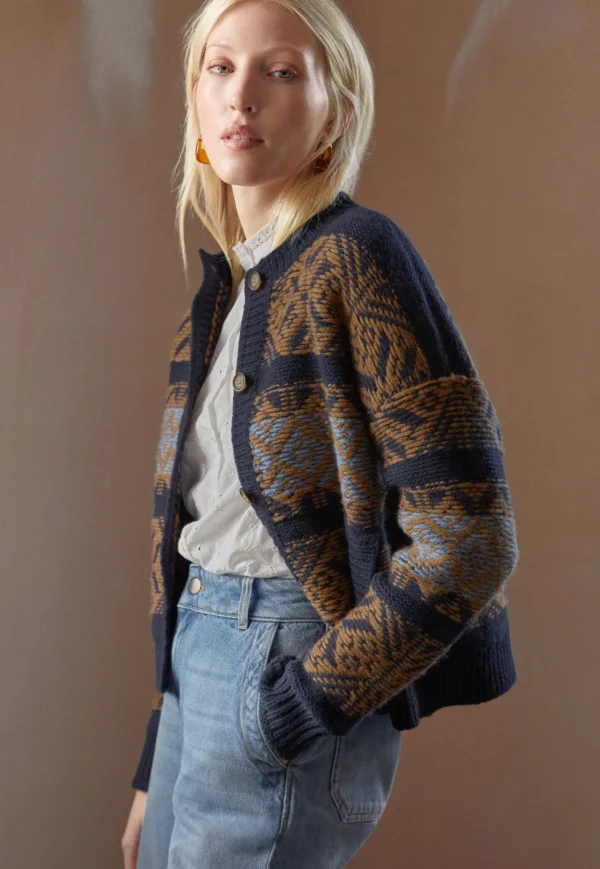 Women Wrap London Knitwear*Fair Isle Cardigan