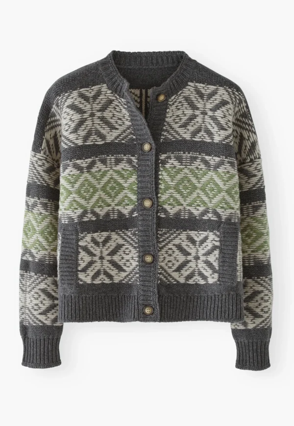Women Wrap London Knitwear*Fair Isle Cardigan