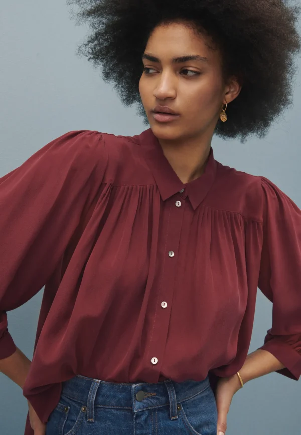 Women Wrap London Shirts & Tops*Gathered Blouse