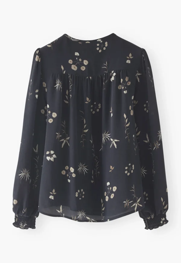 Women Wrap London Shirts & Tops*Half-Placket Printed Blouse