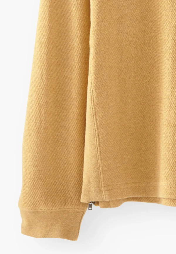 Women Wrap London Jersey Tops*Half-Placket Sweatshirt