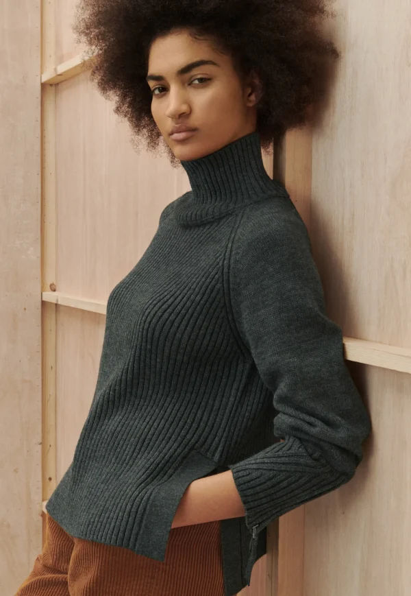 Women Wrap London Knitwear*High-Neck Sweater