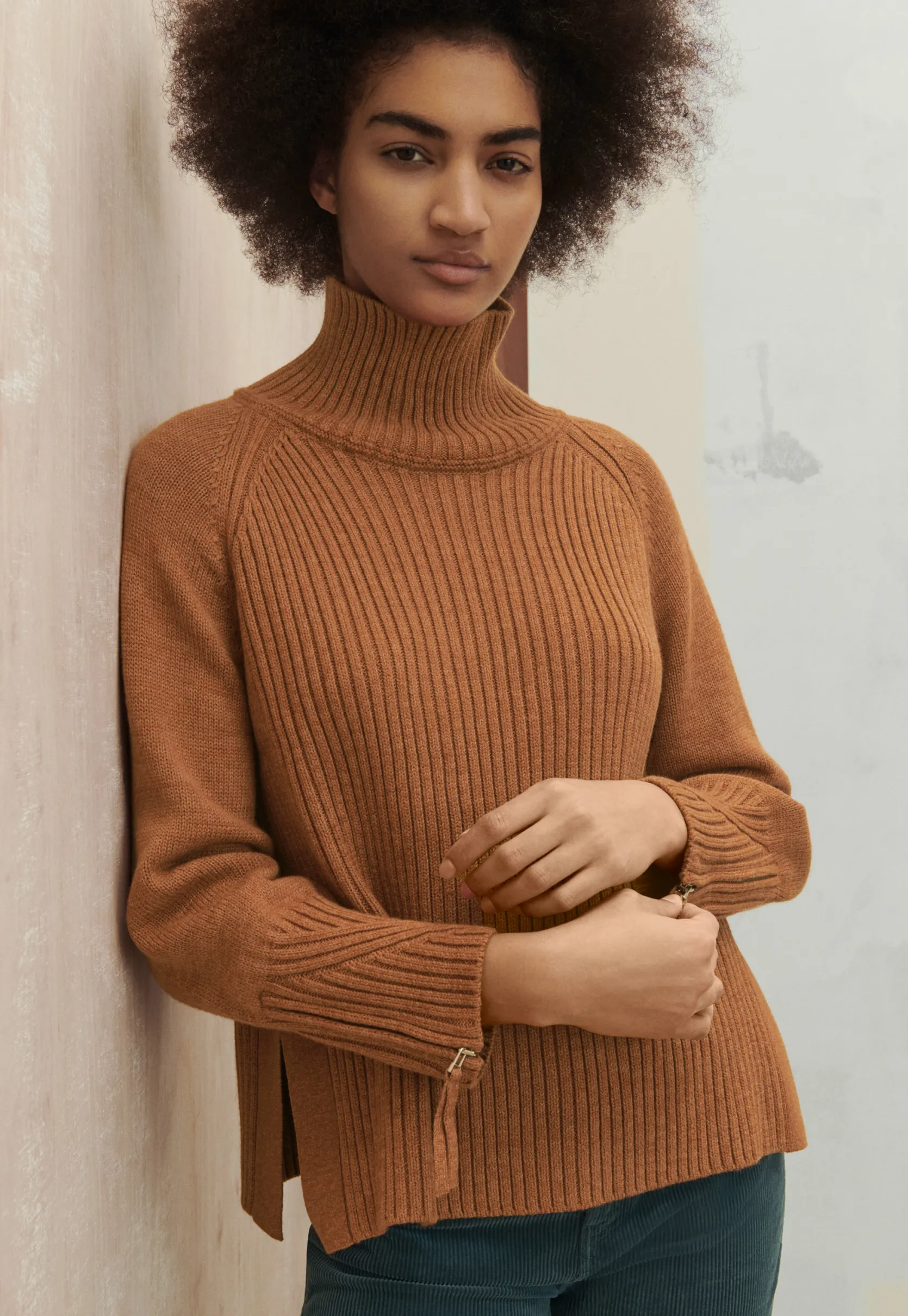 highneck_sweater_0-11.webp Women Wrap London Knitwear*High-Neck Sweater