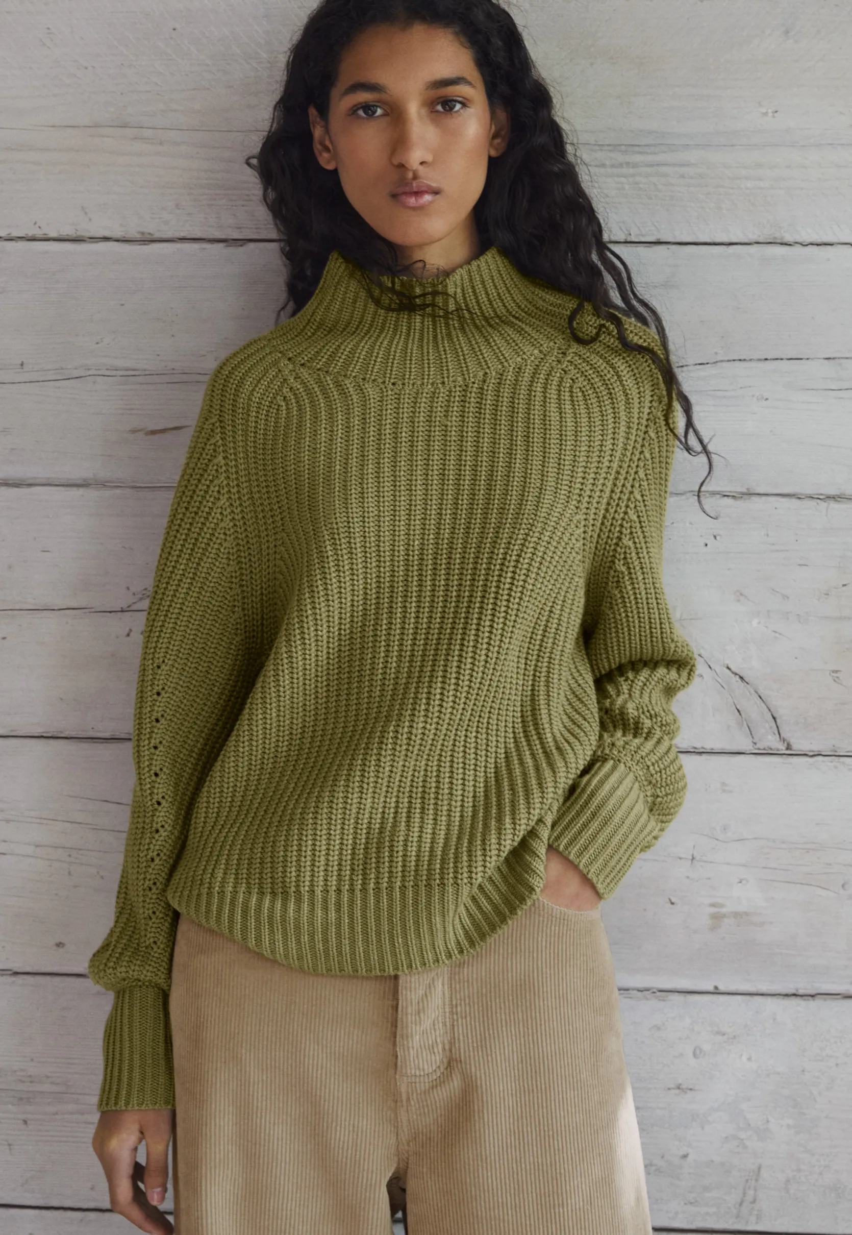 highneck_sweater_0-7.webp Women Wrap London Knitwear*High-Neck Sweater