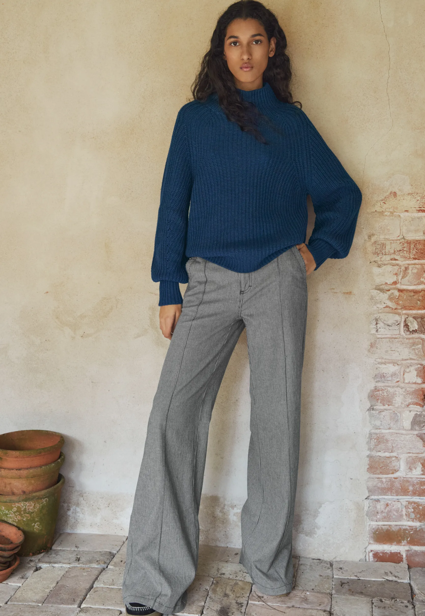 highneck_sweater_3-4.webp Women Wrap London Knitwear*High-Neck Sweater