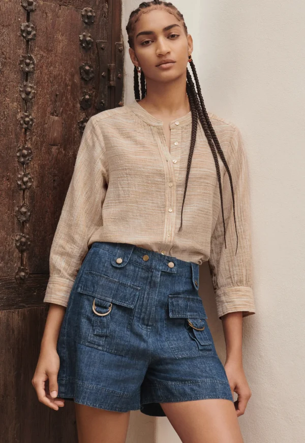 Women Wrap London Jeans & Trousers*Indigo Shorts