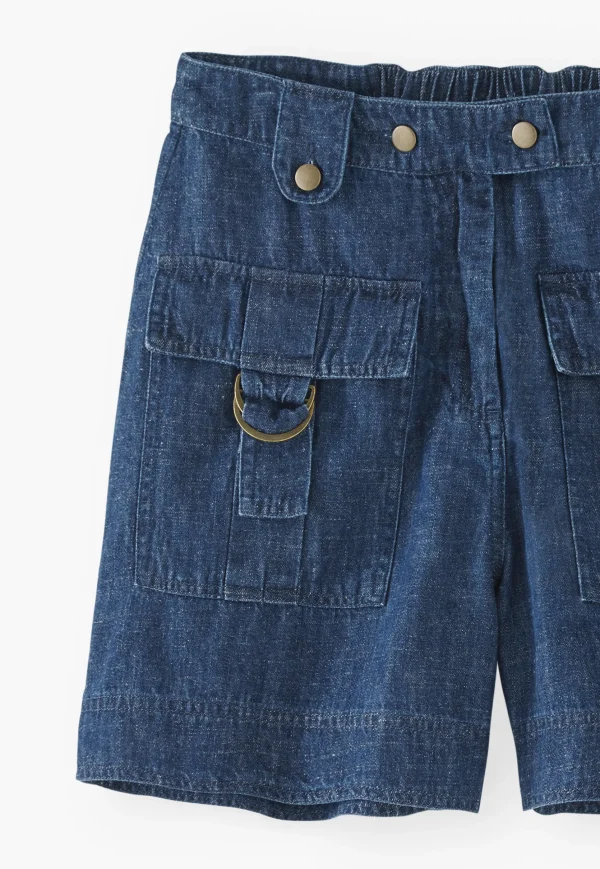 Women Wrap London Jeans & Trousers*Indigo Shorts