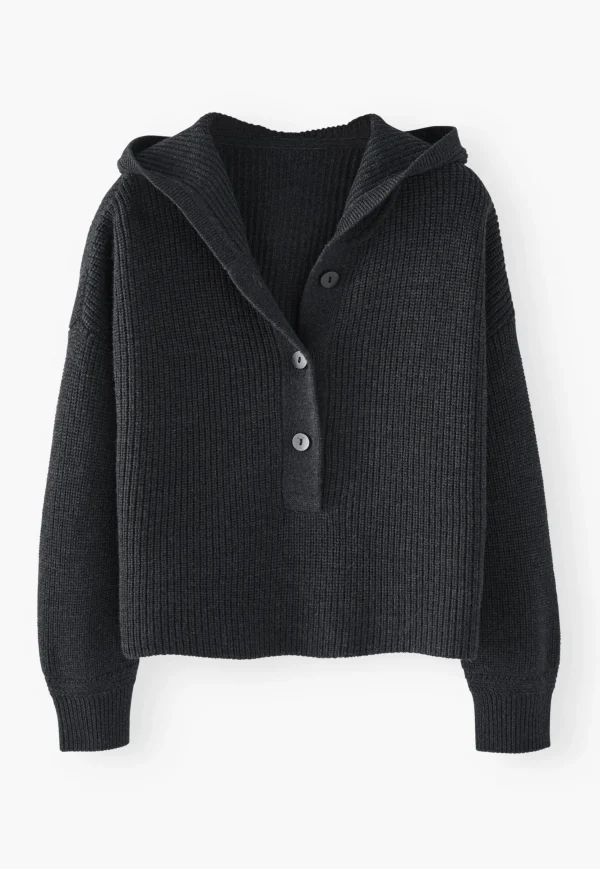 Women Wrap London Knitwear*Knitted Hoodie