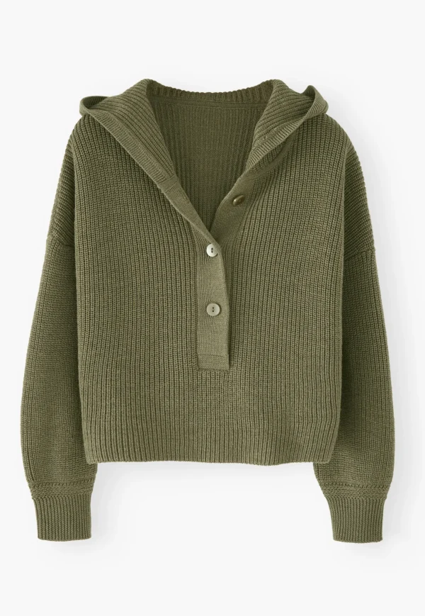 Women Wrap London Knitwear*Knitted Hoodie