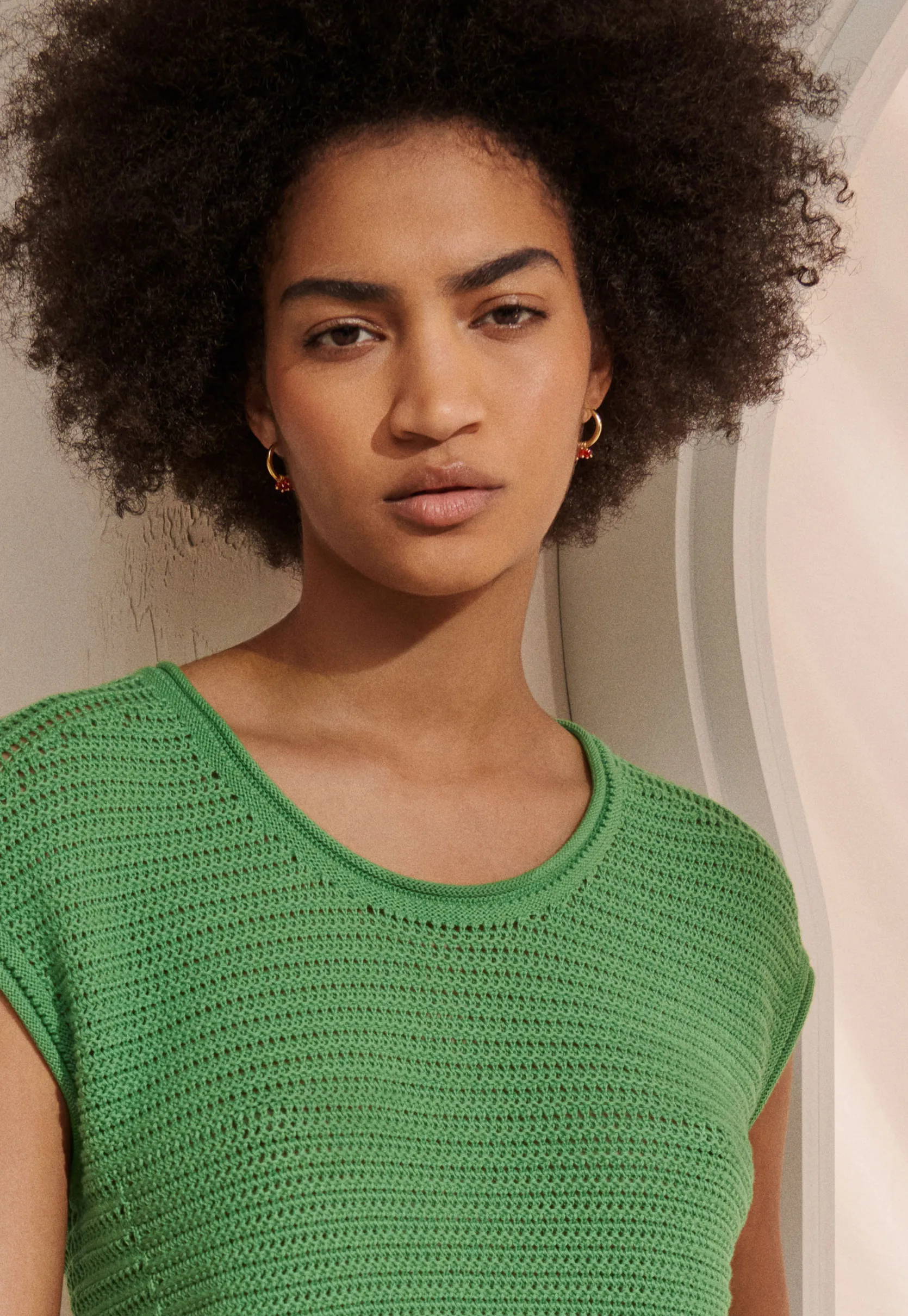 knitted_meshstitch_top_1-1.webp Women Wrap London Knitwear*Knitted Mesh-Stitch Top